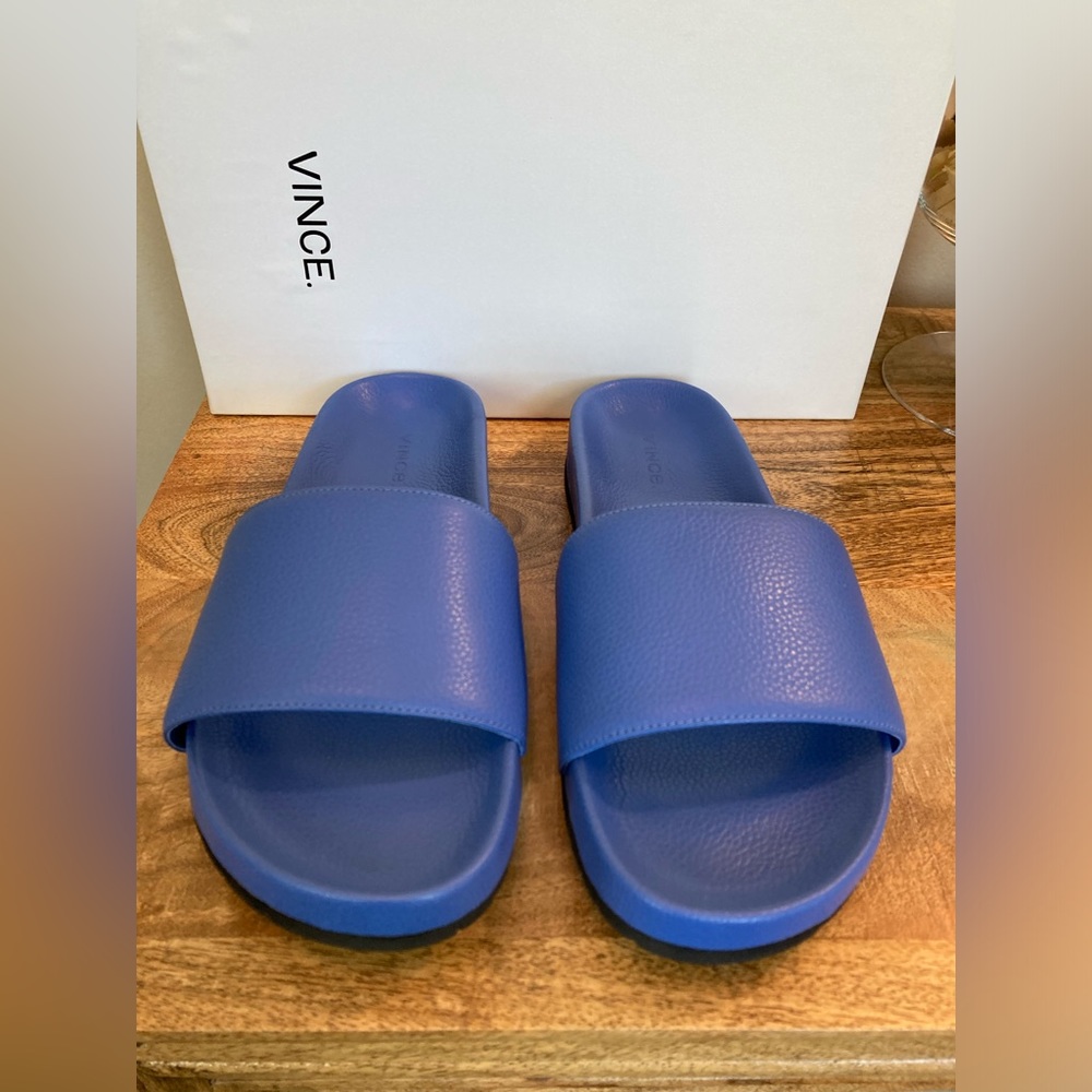 VINCE Gavin Surf LE Blue Slide Sandal’s - Picture 2 of 11